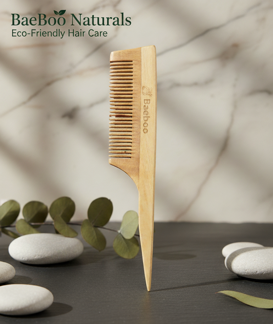 Long handle pointed Neem Comb